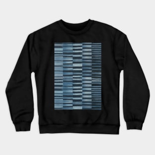 Blue Abstract Texture Crewneck Sweatshirt